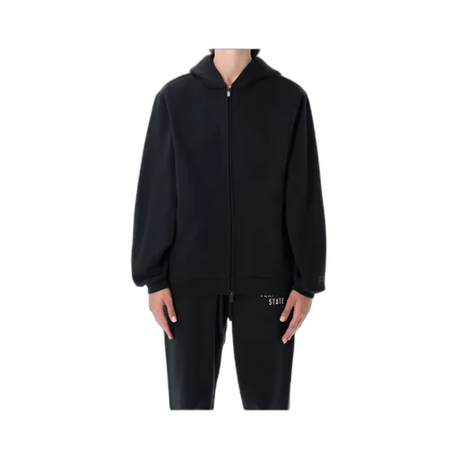 Logo Printed Zipped Hoodie