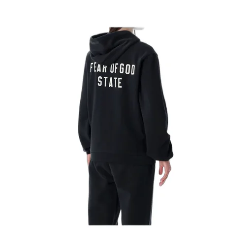 Logo Printed Zipped Hoodie