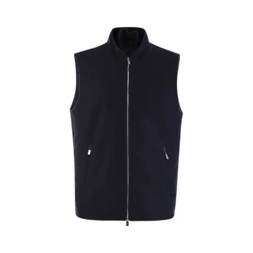 Zip-Up Cashmere Waistcoat