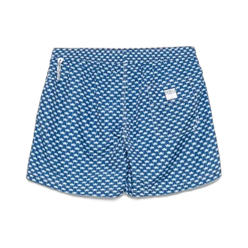 Elastic Drawstring Swimming Trunks