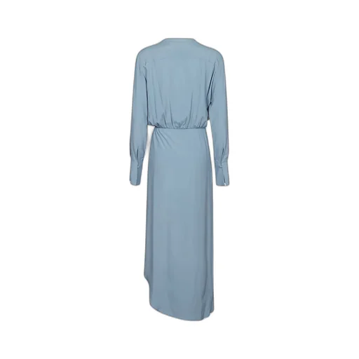 Asymmetric Wrap-Detail Dress