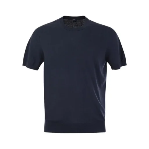 Fine-Knit Crewneck T-Shirt