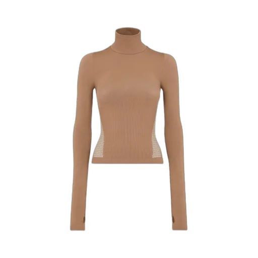 High-Neck Ribbed-Knit Ski Jumper