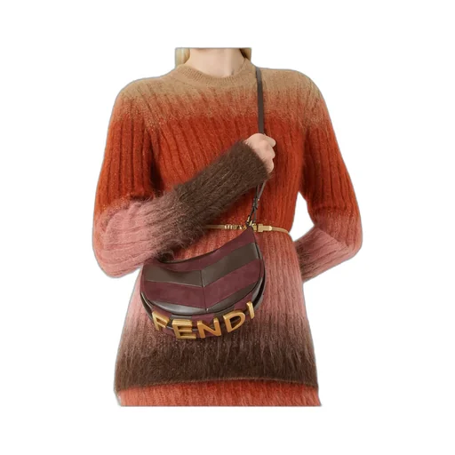 Gradient Long-Sleeve Knit Sweater