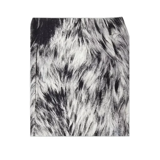 Frosted Fauna Wool And Silk Skirt