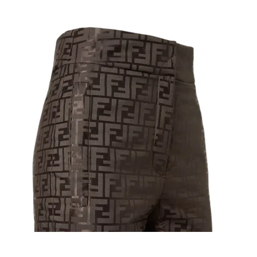 Ff Jacquard High-Waist Ski Trousers