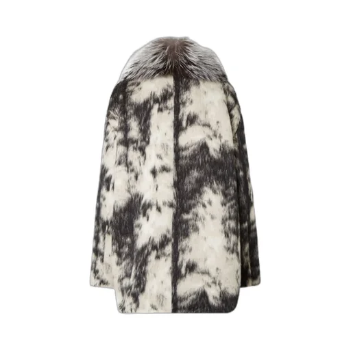 Frosted Fauna Wool Coat