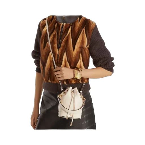 Mon Tresor Drawstring Mini Bucket Bag