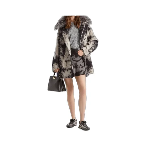Frosted Fauna Wool Coat