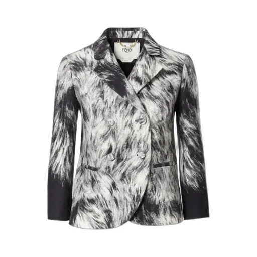 Frosted Fauna Wool And Silk Jacket