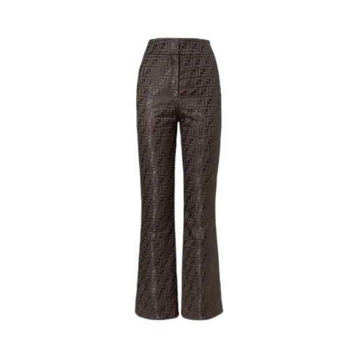 Ff Jacquard High-Waist Ski Trousers