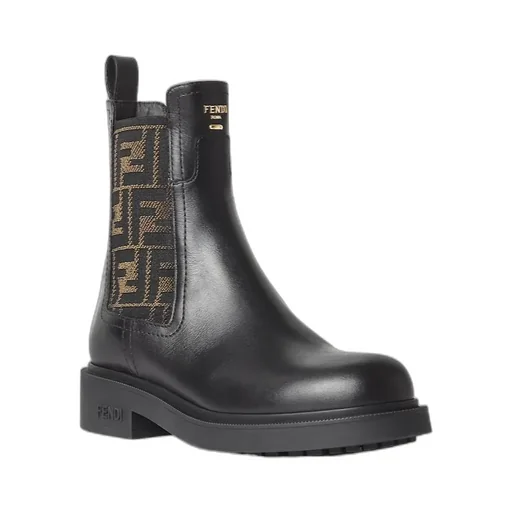 Filo Ff Jacquard Ankle Boots