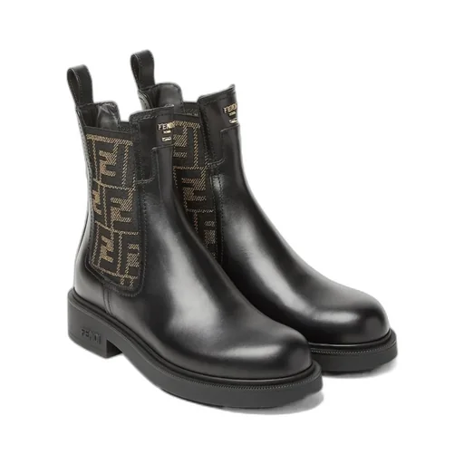 Filo Ff Jacquard Ankle Boots