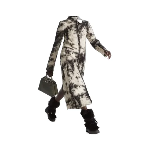 Frosted Fauna Wool Coat