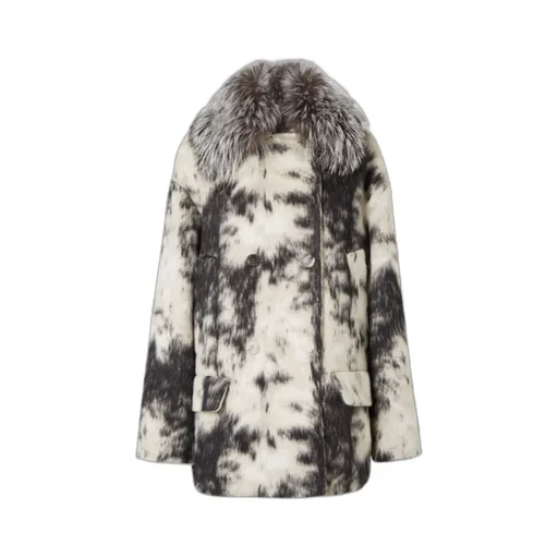 Frosted Fauna Wool Coat