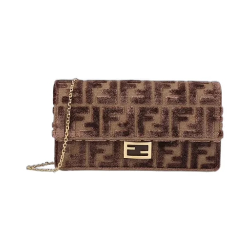 Baguette Ff Chained Compact Wallet