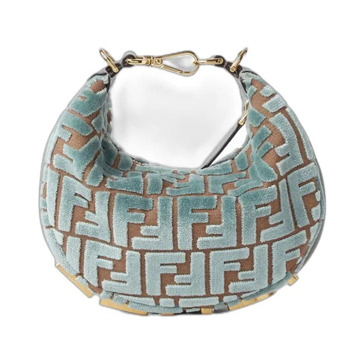 Fendigraphy Ff Jacquard Velvet Mini Tote Bag