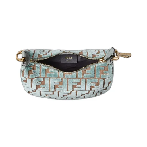 Fendigraphy Ff Jacquard Velvet Mini Tote Bag