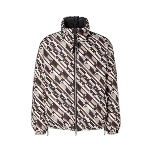 Reversible Black Nylon Down Jacket