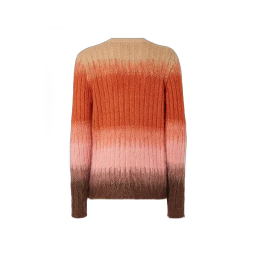 Gradient Long-Sleeve Knit Sweater