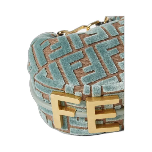Fendigraphy Ff Jacquard Velvet Mini Tote Bag