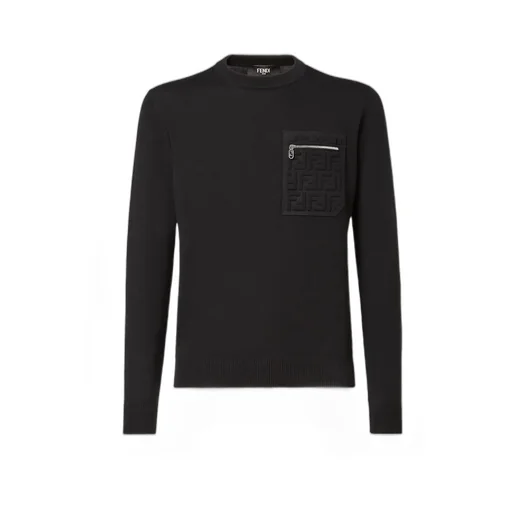 Ff Embossed Crewneck Jumper