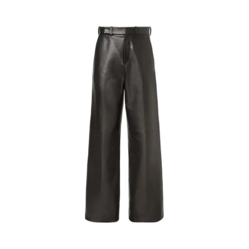 Black Nappa Leather Pants