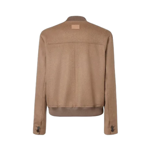 Long Sleeved Buttoned Bomber Jacket