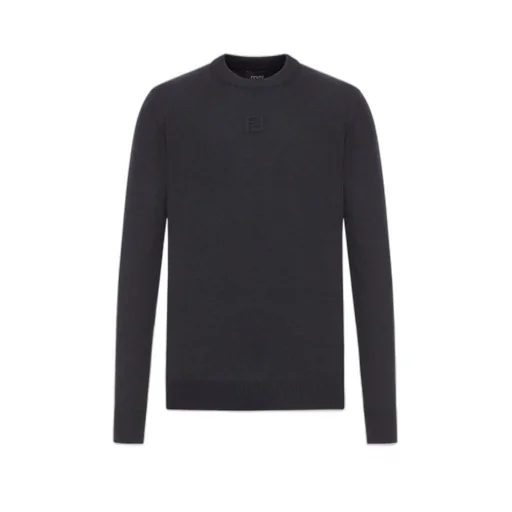 Crewneck Long-Sleeve Knitted Jumper