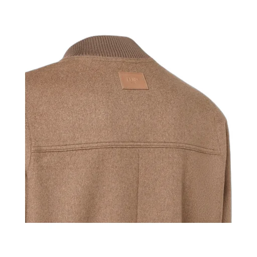 Long Sleeved Buttoned Bomber Jacket