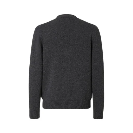 Gray Cashmere And Wool Cardigan