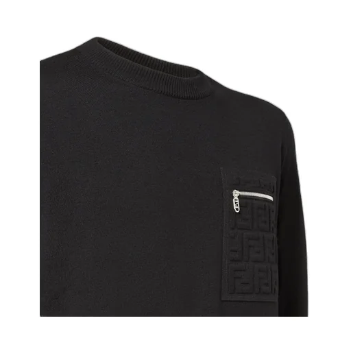 Ff Embossed Crewneck Jumper