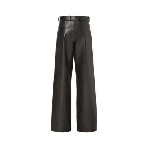 Black Nappa Leather Pants