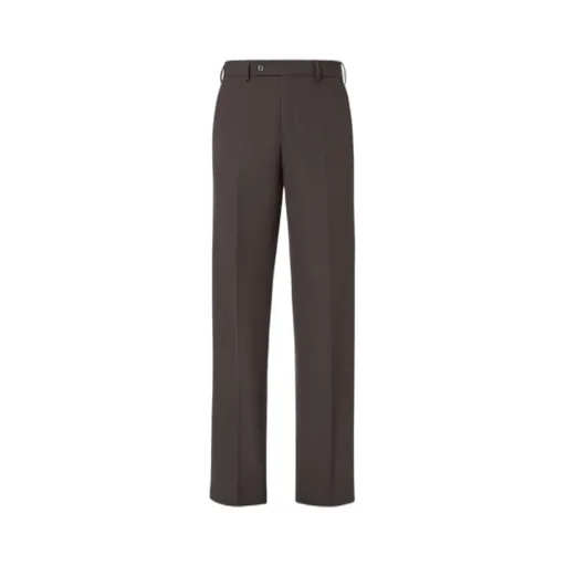Straight-Leg Tailored Cigarette Pants