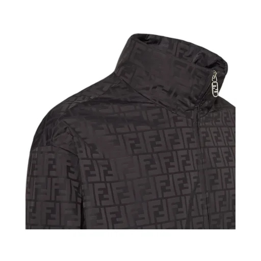 Ff Jacquard Zipped Bomber Jacket