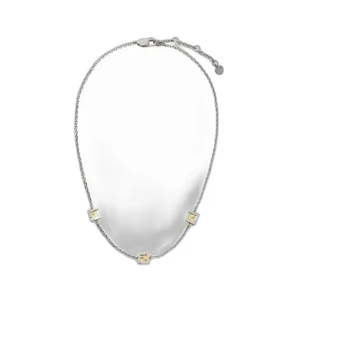 Gold And Silver-Colored Necklace