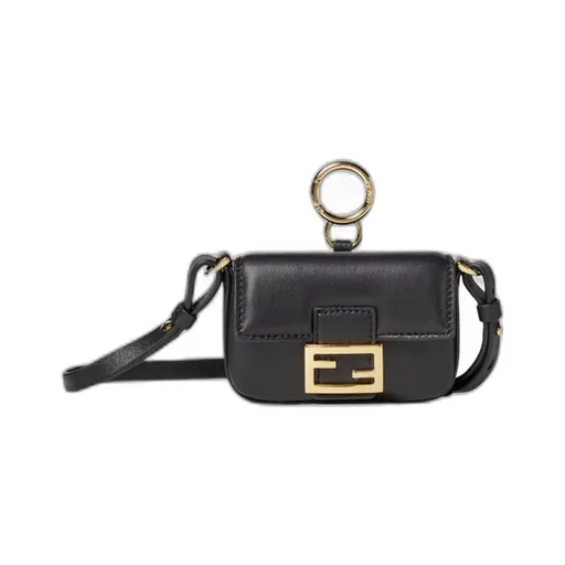 Black Nappa Leather Charm
