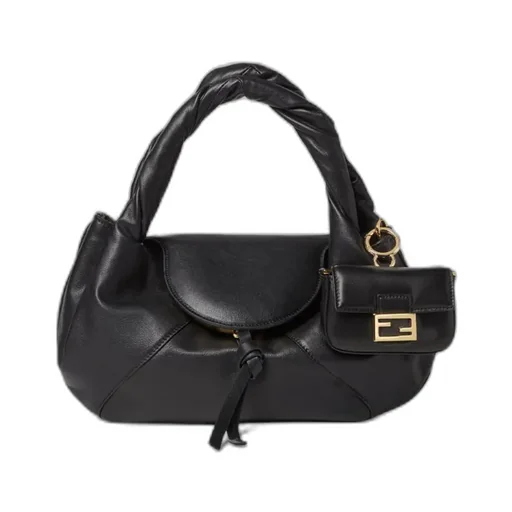 Black Nappa Leather Charm
