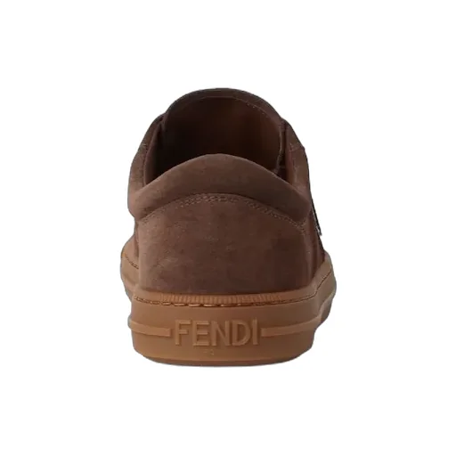 Brown Suede Low-Tops