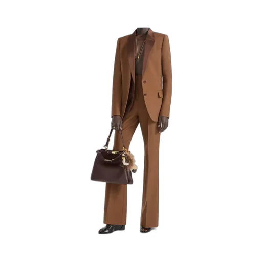 Brown Wool And Mohair Pants