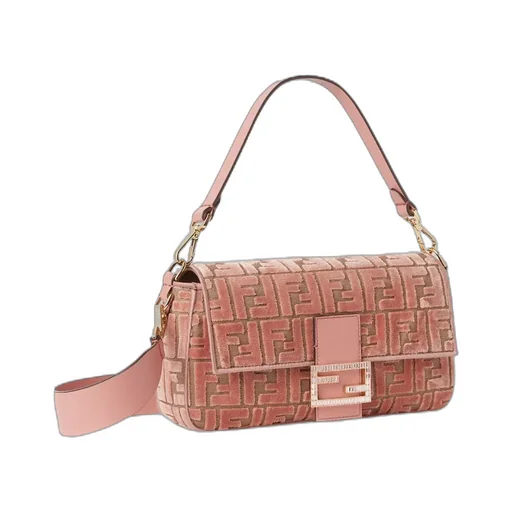 Baguette Ff Jacquard Shoulder Bag