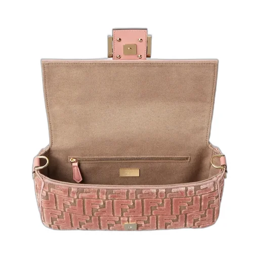 Baguette Ff Jacquard Shoulder Bag