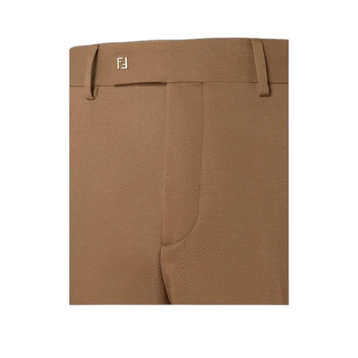 Straight-Leg Tailored Cigarette Trousers
