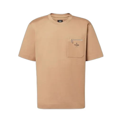 Light Brown Cotton T-Shirt
