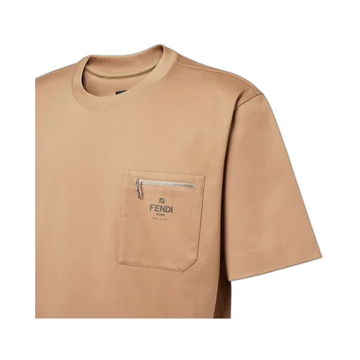 Light Brown Cotton T-Shirt