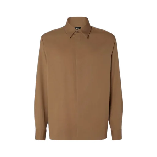 Rust-Colored Wool Shirt