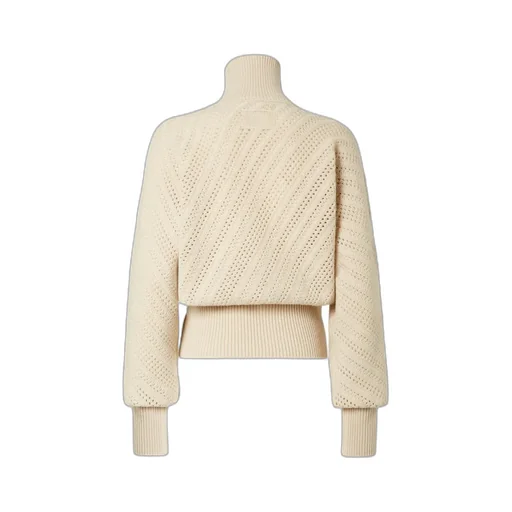 Beige Wool And Cashmere Pullover