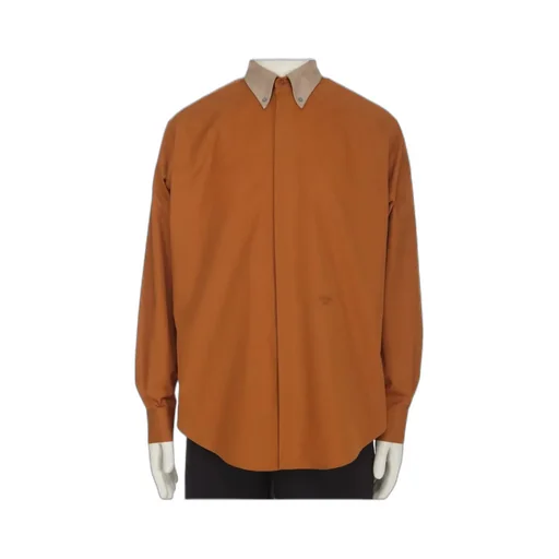 Contrasting-Collar Shirt
