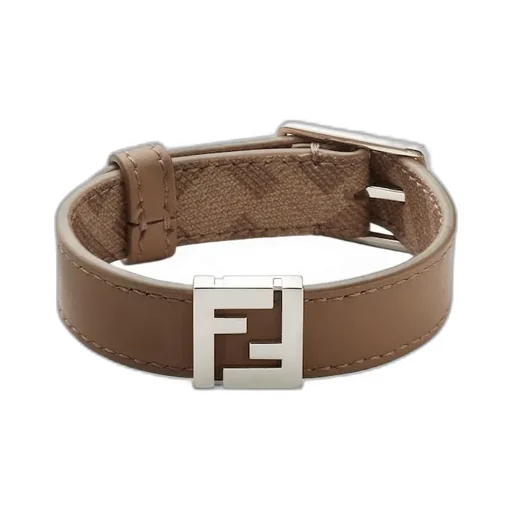 Ff Canvas And Leather Bracelet