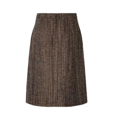 Rust Wool And Alpaca Skirt